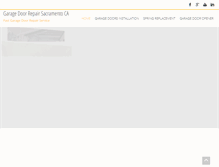 Tablet Screenshot of garagedoorrepairsacramentoca.com